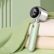 JOYI YAN Fabric Shaver, Portable Rechargeable Electric Lint Remover with 2 Adjustable Speed, LED Display Bobble Remover for Clothes, Lint Shaver for Various Fabrics (Green)