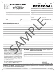 250 Contractor Proposal / 2 Part Carbonless / 8.5 x 11 / TMG031