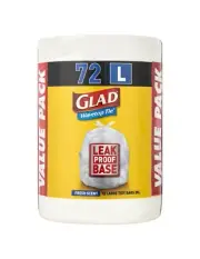 Glad Wavetop Tie Kitchen Tidy Bags Large 72 Pack x 1