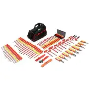 WIHA 80-Piece Master Electrician's Insulated Tool Set & Canvas Bag #32877