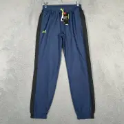 Under Armour Pants Boys Size XL Blue Storm Mesh Lined Pull On Windbreaker New