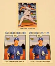 2022 Topps Box Topper Lot 2022 Clayton Kershaw Rookie Lot + 2023 Topper (C67)