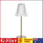 Wireless LED Desk Lamp Acrylic Touch Lamp for Bedroom Living Room Decor (Gold) A