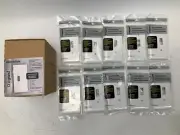 NEW PASS & SEYMOUR LEGRAND PJSE1-WCC10 BOX OF 10 SECTIONAL WALL PLATE TOGGLE END