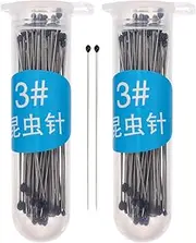 POPETPOP 200Pcs Stainless Steel Pins Pins Entomology Pins Dissection Butterfly Collections for School Lab Butterfly Silver