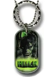 Incredible Hulk Pewter Dog Tag Key Chain