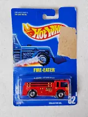 1991 HOT WHEELS FIRE-EATER RED COLLECTOR #82 - MODEL #9640 - NEW SEALED
