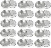 Homoyoyo 50PCS Aluminum Candle Cup Case for DIY Tea Light No Bad Smell Easy to Clean for Candle Crafts and Homemade Projects Aluminum Shell