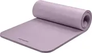 Solana Yoga Mat 1" Thick W/Nylon Strap for Men & Women - Non Slip Exercise Mat f