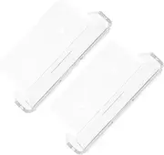 TEHAUX 2Pcs Small Floating Shelf Wall Bracket for Transparent Wall Mount Storage Rack for Security Cameras and Smart Speakers Optimal Viewing Angle Easy Installation