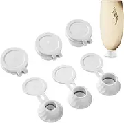 6PCS Leak-Proof Bottle Emptying Lids – No Waste Inverted Caps For Condiment, Shampoo & Shower Bottles | Reusable Bottle Lid Set For Kitchen And Bathroom Use