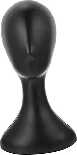 IWOWHERO Mannequin Head Model Display 40cm Black Abstract Head for Hat Scarf Wig Glasses Display Stand