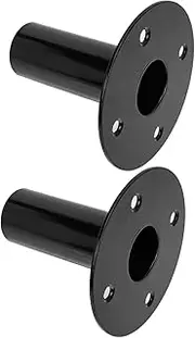 LABRIMP 2 Pcs Metal Speaker Base Stands Speaker Holder Trays Stable Support Brackets for Home Audio Equipment Furniture and Floors High Reliability Design