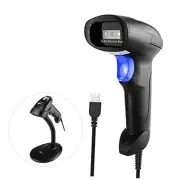 Handheld USB QR Barcode Scanner, Automatic 1D 2D Image Bar Code Reader Wired