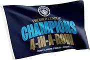 Desert Cactus Manchester City Flag Man City MCFC Football Soccer 100% Polyester Indoor Outdoor 3x5 feet Banner (Flag E Championship)