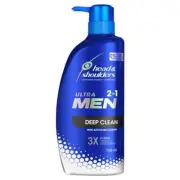 Head & Shoulders Ultramen 2in1 Deep Clean Anti Dandruff Shampoo & Conditioner...