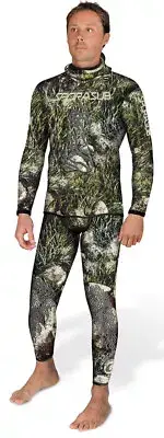 Sporasub 5mm Sea Green Mens Spearfishing Camo Suit 2pc Wetsuit SMALL Farmer John
