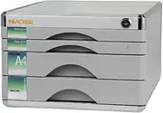 YWMJZEU Office File Cabinet with Drawers, Easy to Use File Cabinet, Aluminum Alloy Work Accessories with Lock, Practical Desk Organizer, with 4 Drawers, as described