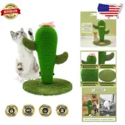 Cute Cactus Cat Scratching Post: Stylish Natural Sisal Indoor Furniture