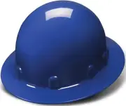 Safety SL Series Sleek Shell Hard Hat, Full Brim, Blue, One Size