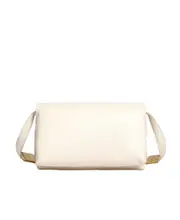 Marni Prisma Foldover Top Shoulder Bag One size White