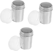 ABOOFAN 3pcs Stainless Steel Fine Mesh Shaker for Powder Sugar Cocoa and Flour Sifting Shaker Powder Cans for Even Dusting Baking and Applications