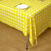 20 RECTANGLE 54x108" Buffalo Plaid TABLE COVERS Checkered Tablecloths Party