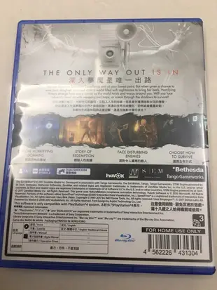 ps4 邪靈入侵2 the evil within 2 English 英文版 光碟無刮