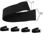 Alasum 5pcs Heavy Duty Reinforcement Straps for Lounge Chairs Break Bands with Hooks for Fixing Replacement Sling for Outdoor Activities and Repairs