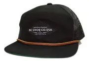 DC Shoes Co. USA Whicker Meshback Adjustable Snapback Black Cap Hat