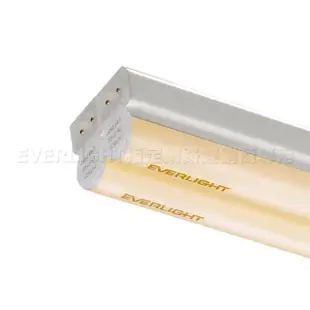 【Everlight 億光】二代 2呎 LED 支架燈 850/800LM T5層板燈(白光/黃光1入)