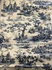 Waverly Toile Idyllic Days Blue Sapphire Fabric 3 yards one piece ret. $42.99 yd