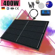12V 400W Solar Panel Kit Mono Home Fixed RV Caravan Camping Charging Controller