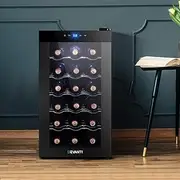 Wine Cooler Fridge 18 Bottles Beverage Refrigerator Chiller Home Bar Storage