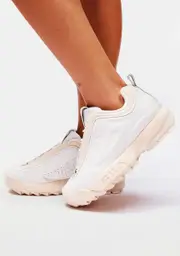 [Fila] White Gardenia Disruptor Zero Sneakers