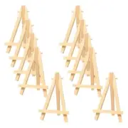 GSHLLO 10 Pcs Mini Wood Display Easels Small Wooden Painting Easels Table Top