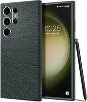 SPIGEN Liquid Air Case Designed for Samsung Galaxy S23 Ultra (2023) Soft TPU Armor Slim Cover - Abyss Green
