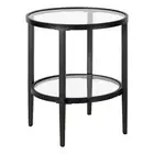 Henn&Hart 19.63" Black Side Table