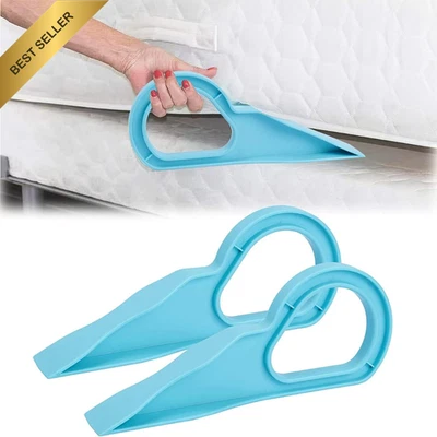 Mattress Wedge Elevator 2 Pack, Ergonomic Mattress Lifter Tool for Easy Bed Maki