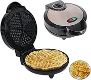 5-Slice Heart Waffle Machine Belgian Waffle Maker Machine Waffle Iron Double-Sided Uniform Heating for Heart Shaped Waffles, Paninis, Hash Browns 1200W