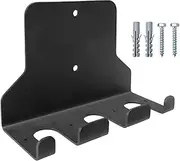 Biniveil Barbell Storage | Powerlifting Weight Holder - Vertical Wall Mounted Space Saving Rack For Home Garage Fitness Workout Training Powerlifting