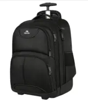 Waterproof rolling backpack with wheels
