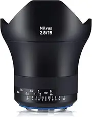 ZEISS Milvus 15mm f/2.8 Full Frame Camera Lens for Canon EF-Mount ZE, Black