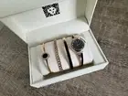 ANNE KLEIN Crystal Black Dial Ladies Watch Set 2216NRST