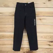 SO Goods For Life Jeans High Rise Straight Juniors Sz 5 Black Checks Stretch NEW