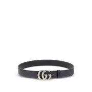 [Gucci] Gucci GG Marmont Reversible Belt 85 CM BLUE/BLACK