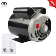3.7 HP Electric Motor 3450 RPM Compressor Duty 56 Frame 1 Phase 5/8" Shaft 230 V