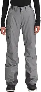 [THE NORTH FACE] Women's Freedom Insulated Pant (Standard and Plus Size) - Long, TNF Medium Grey Heather, 1X Long