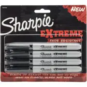 Sanford 1927436 Sharpie Extreme Permanent Markers 4/Pkg-Black (3Pk)