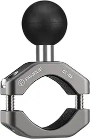 FANAUE Handlebar Clamp Mount U-bolt Base with B Size 1" Ball for 0.85" to 1.14" Diameter Rail, Compatible with RAM Mounts B Size Double Socket Arm & Motorcycle Phone Mount